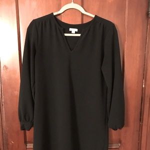 Merona black long sleeve shift dress.